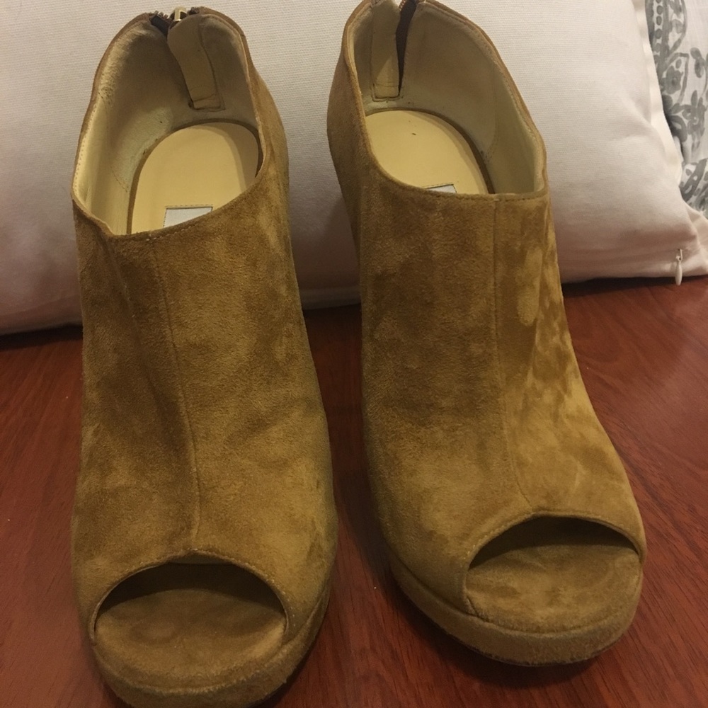 Jimmy Choo Open Toe Ankle Booties